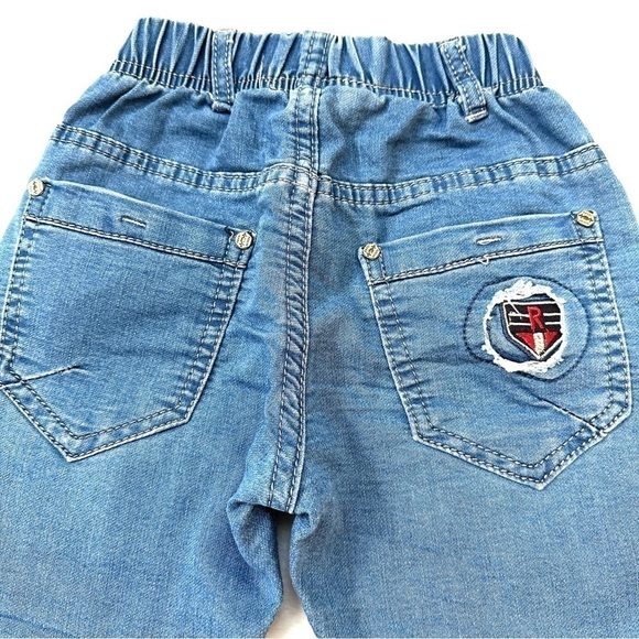 ⭐️ 5 for $25 Blue Toddler Boy Jeans Elastic Waistband Size 3 Yrs 92-98 cm - Picture 5 of 9